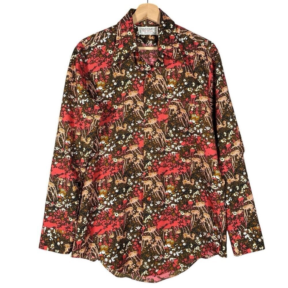 Vintage Silversmith Shirt Western Cowboy Disco AOP Retro Colorful Maximalism